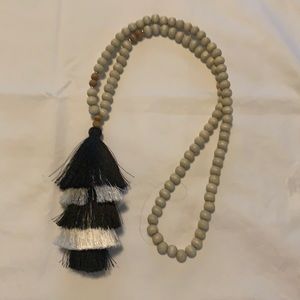 Beaded Tassel Necklace